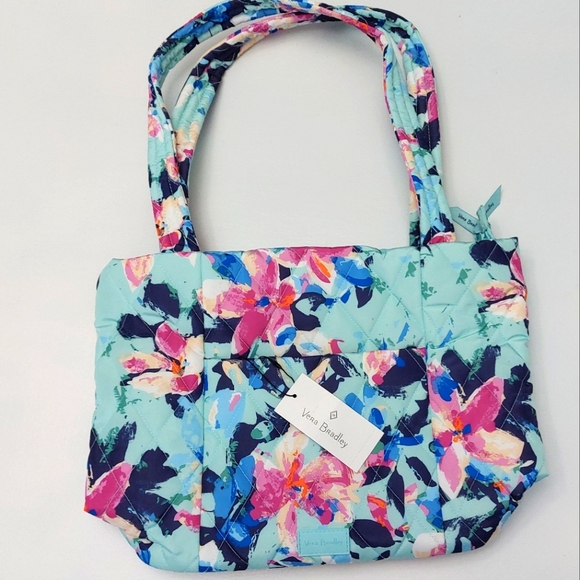 Vera Bradley Small Vera Tote Ultralight Floating Blossoms NWT